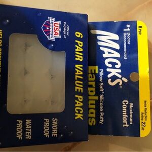 Mack's Blue and Yellow Earplugs 6 Pair Value Pack